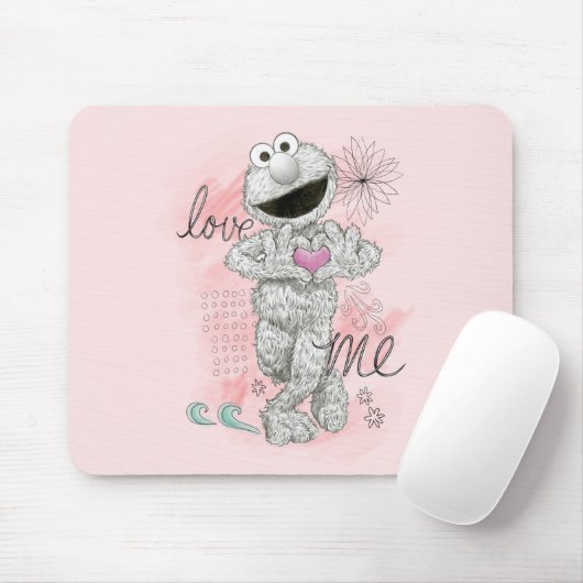 Elmo B&W-schets tekenen Muismat (Met muis)