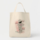 Elmo B&W-schets tekenen Tote Bag (Voorkant)
