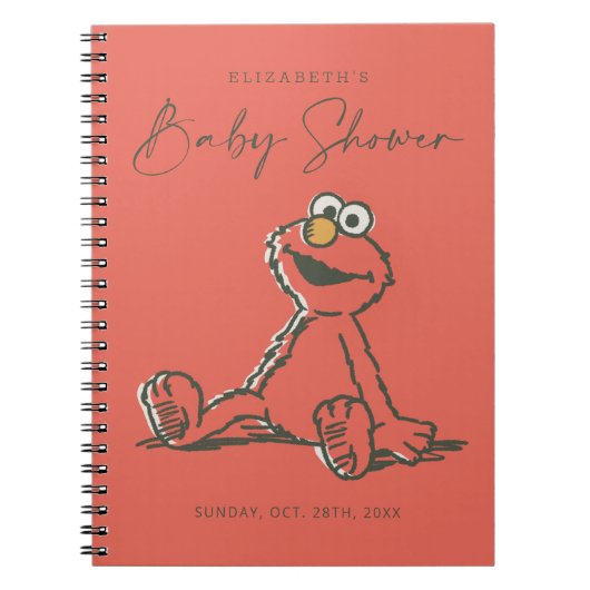  Elmo Baby shower Gast & Cadeaulijst Notitieboek (Voorkant)