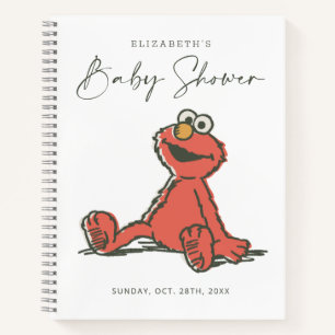  Elmo Baby shower Gast & Cadeaulijst Notitieboek