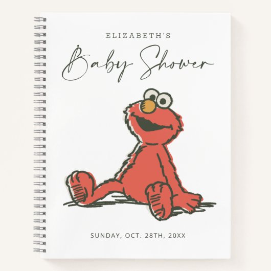 Elmo Baby shower Gast & Cadeaulijst Notitieboek (Voorkant)