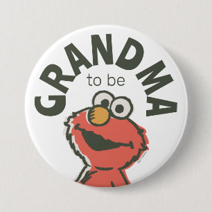 Elmo Baby shower oma te worden Ronde Button 7,6 Cm
