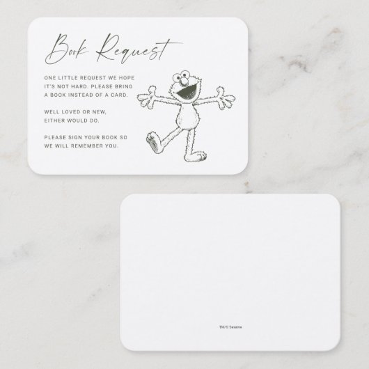  Elmo Baby Verzoek invoegen Plaatskaartje (Voorkant / Achterkant)