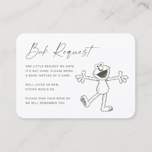 Elmo Baby Verzoek invoegen Plaatskaartje (Voorkant)