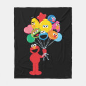 Elmo Balloons Fleece Deken (Voorkant)