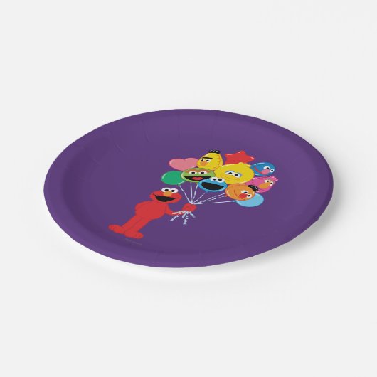 Elmo Balloons Papieren Bordje (Gekanteld)