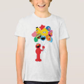 Elmo Balloons Tri-Blend Shirt (Voorkant)