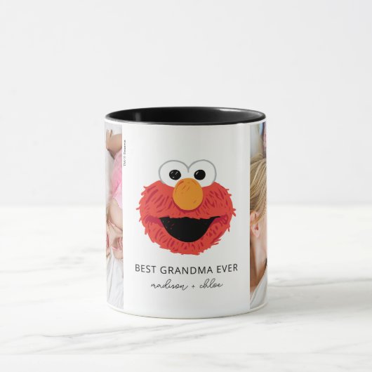 Elmo Big Face | Beste oma - Foto Mok (Midden)