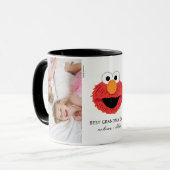 Elmo Big Face | Beste oma - Foto Mok (Voorkant links)