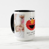 Elmo Big Face | Beste pap - Foto Mok (Voorkant links)