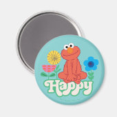 Elmo Blij! Magneet (Voorkant / Achterkant)