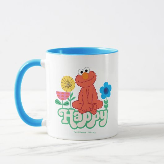 Elmo Blij! Mok (Links)