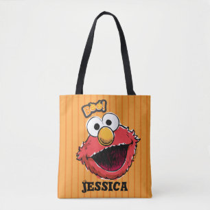Elmo - Boo!   Jouw namen toevoegen Tote Bag