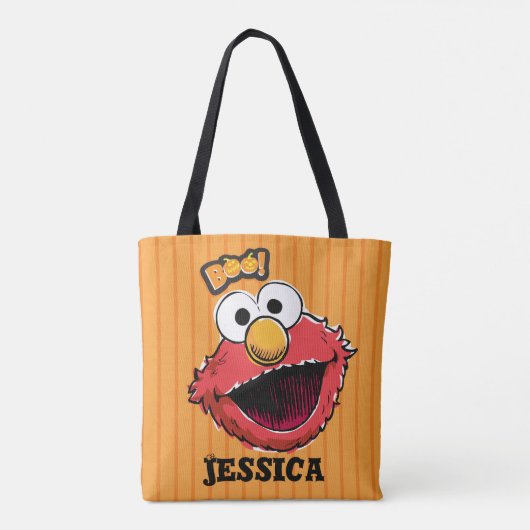 Elmo - Boo! | Jouw namen toevoegen Tote Bag (Achterkant)