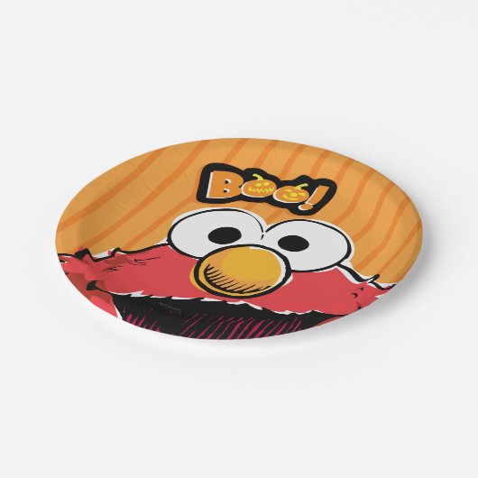 Elmo - Boo! Papieren Bordje (Gekanteld)