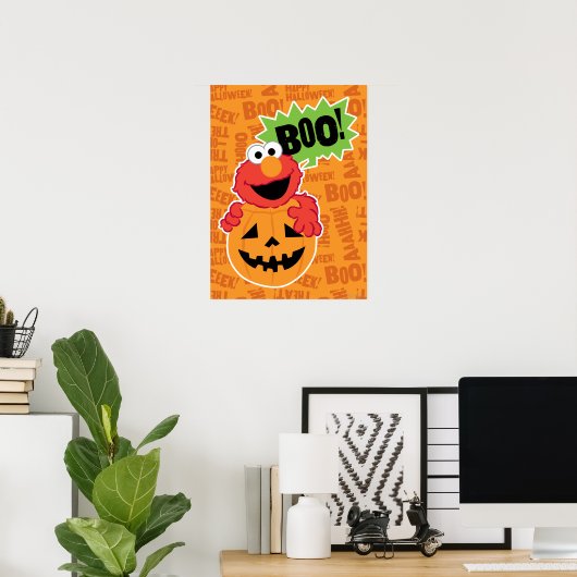 Elmo - Boo Poster (Thuiskantoor)