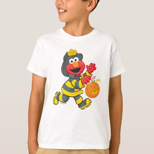 Elmo | Brandweerman Kostuum T-shirt (Voorkant)