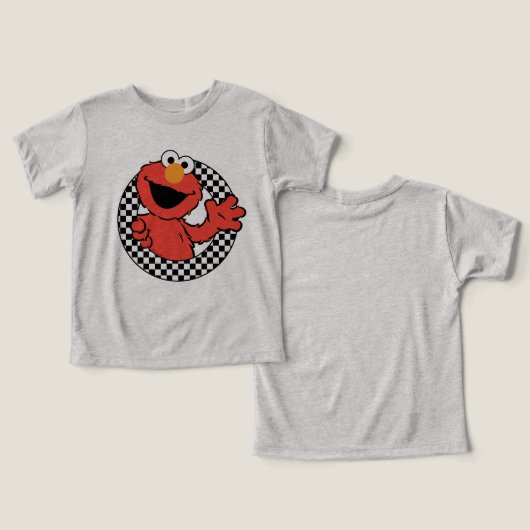 Elmo Checkered van Sesamstraat (Ontwerp Voorkant & Achterkant)