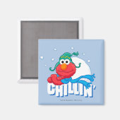 Elmo Chillen Magneet (Voorkant / Achterkant)