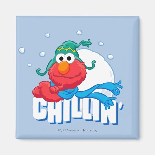Elmo Chillen Magneet (Voorkant)