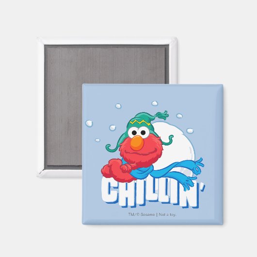 Elmo Chillin' Magneet (Voorkant / Achterkant)
