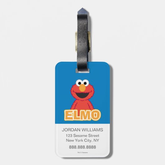 Elmo Classic Style Bagagelabel (Achterkant verticaal)