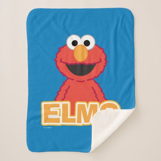 Elmo Classic Style Sherpa Deken (Voorkant)
