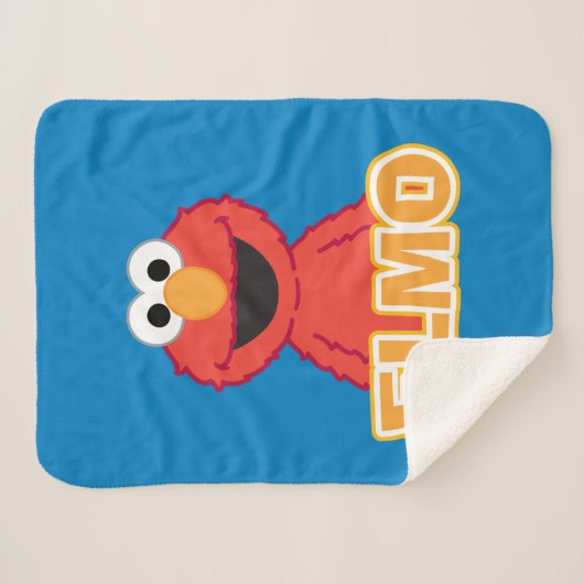 Elmo Classic Style Sherpa Deken (Voorkant (horizontaal))