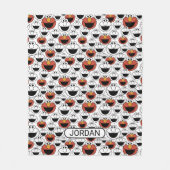 Elmo Color Pop Face Pattern Fleece Deken (Voorkant)