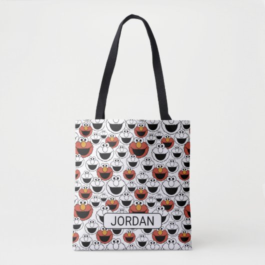 Elmo Color Pop Face Pattern Tote Bag (Voorkant)