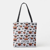 Elmo Color Pop Face Pattern Tote Bag (Achterkant)