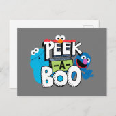 Elmo, Cookie & Grover | Peek-a-Boo Briefkaart (Voorkant / Achterkant)