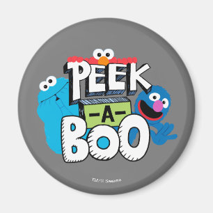 Elmo, Cookie & Grover   Peek-a-Boo Magneet