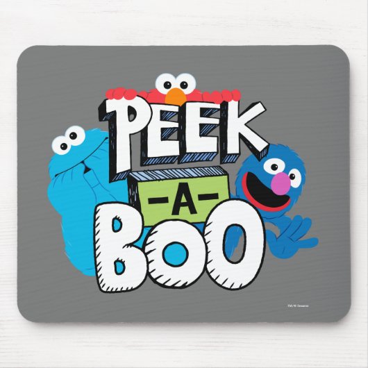 Elmo, Cookie & Grover | Peek-a-Boo Muismat (Voorkant)