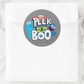 Elmo, Cookie & Grover| Peek-a-Boo Ronde Sticker (Tas)