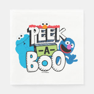 Elmo, Cookie & Grover  Peek-a-Boo Servet