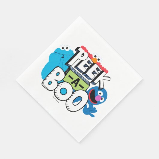 Elmo, Cookie & Grover| Peek-a-Boo Servet (Hoek)