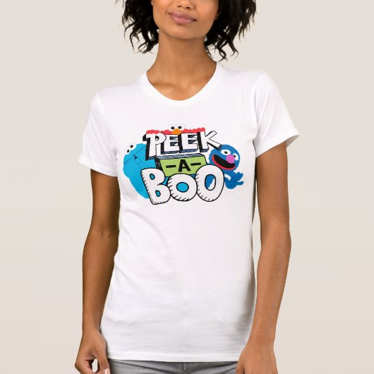 Elmo, Cookie & Grover| Peek-a-Boo T-shirt (Voorkant)