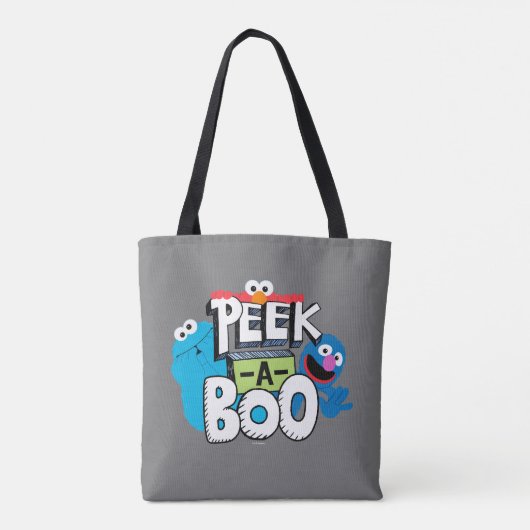 Elmo, Cookie & Grover| Peek-a-Boo Tote Bag (Achterkant)