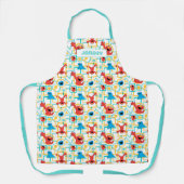 Elmo & Cookie Monster Fun Shapes Pattern Schort (Voorkant)