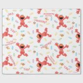 Elmo Crayon Pattern Cadeaupapier (Vlak)