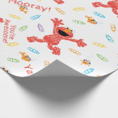 Elmo Crayon Pattern Cadeaupapier (Hoek)