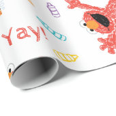Elmo Crayon Pattern Cadeaupapier (Rol Hoek)