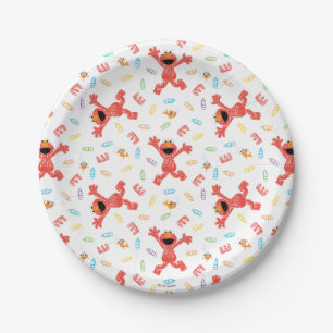 Elmo Crayon Pattern Papieren Bordje