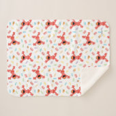 Elmo Crayon Pattern Sherpa Deken (Voorkant (horizontaal))