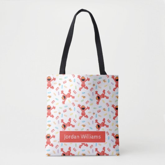 Elmo Crayon Pattern Tote Bag (Voorkant)