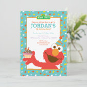 Elmo - Cupcake & Confetti 5e verjaardag Kaart (Staand voorkant)
