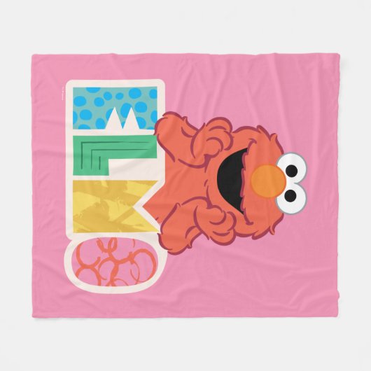 Elmo Cute & Fun Fleece Deken (Voorkant (Horizontaal))