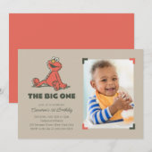 Elmo | De grote eerste verjaardag - Foto Kaart (Voorkant / Achterkant)