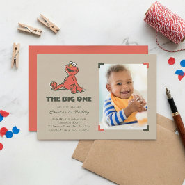 Elmo | De Grote Eerste Verjaardag - Foto Kaart